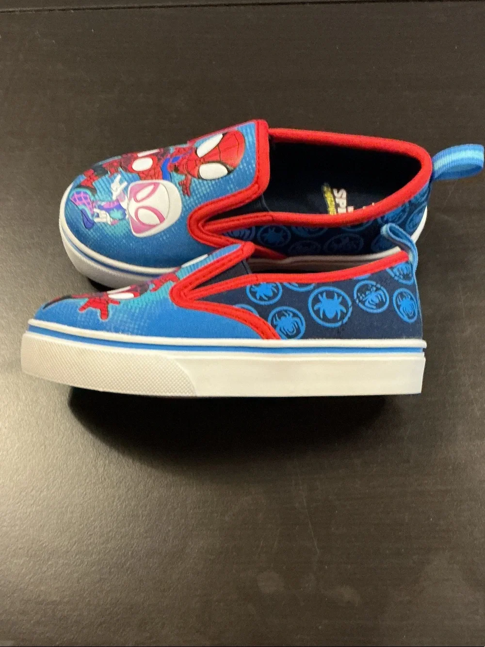Marvel Kids Spider-Man Slip-On Sneakers - Blue & Red